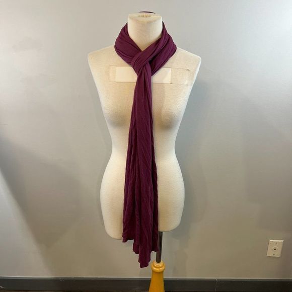 GAP Pink Purple Scarf with Stretch - Picture 3 of 4